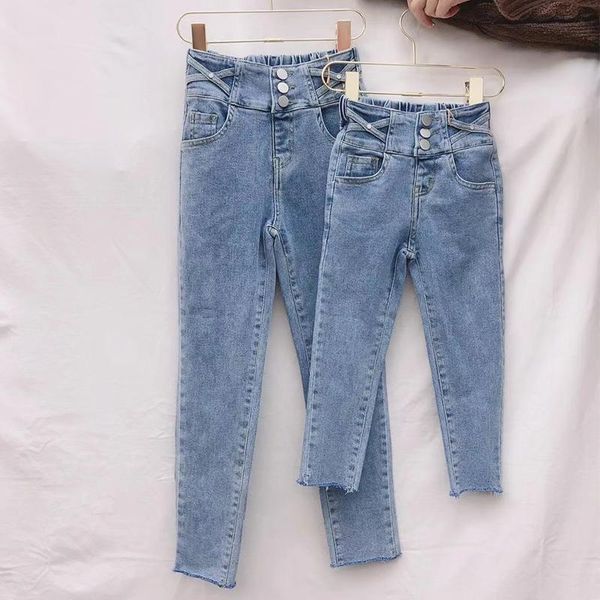 spring kids girls jeans versatile stretch children's teen high waist leggings pencil pants clothes, Blue
spring kids girls jeans versatile stretch children's teen high waist leggings pencil pants clothes, Blue