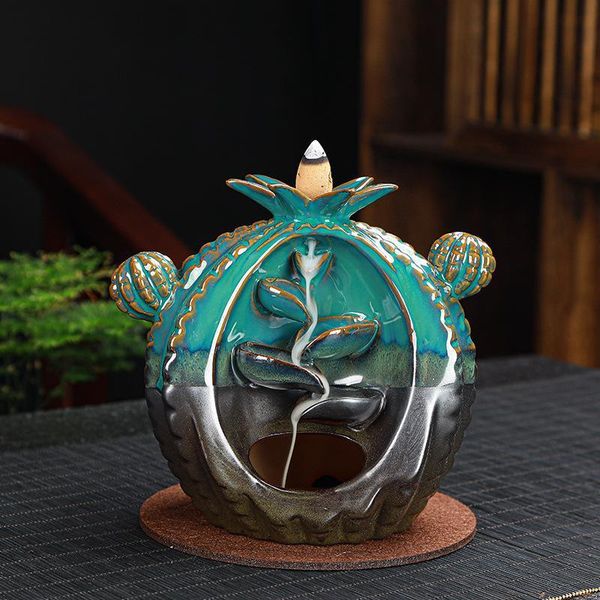 fragrance lamps smoke waterfall incense holder use in home teahouse cactus ceramic backflow burner with 10cones creative decor
fragrance lamps smoke waterfall incense holder use in home teahouse cactus ceramic backflow burner with 10cones creative decor