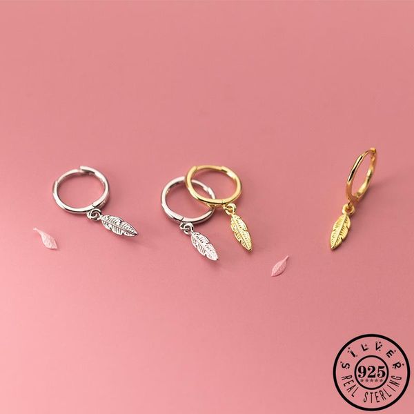 hoop & huggie 925 sterling silver small feather pendant gold color plated hoops earrings jewelry for women girls, Golden;silver
hoop & huggie 925 sterling silver small feather pendant gold color plated hoops earrings jewelry for women girls, Golden;silver