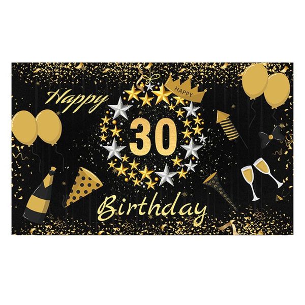 30th 40th 50th happy birthday backdrop banner background black gold po anniversary party decor cloth decoration
30th 40th 50th happy birthday backdrop banner background black gold po anniversary party decor cloth decoration