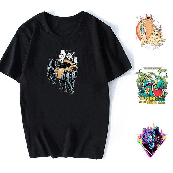 men's t-shirts men t-shirt 00% cotton short sleeve for 2021 cartoon est fashion tee casual t shirt, White;black