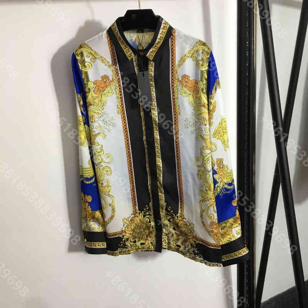 designer dress shirts women european vintage print chiffon long-sleeved shirts brand logo summer all-match t-shirts womens clothes album who, White
designer dress shirts women european vintage print chiffon long-sleeved shirts brand logo summer all-match t-shirts womens clothes album who, White