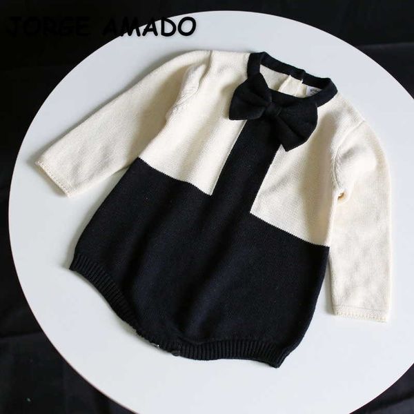 spring baby girl bodysuit bow collar black white patchwork wool jumpsuit born lady style kids clothes e1006 210610, Blue
spring baby girl bodysuit bow collar black white patchwork wool jumpsuit born lady style kids clothes e1006 210610, Blue
