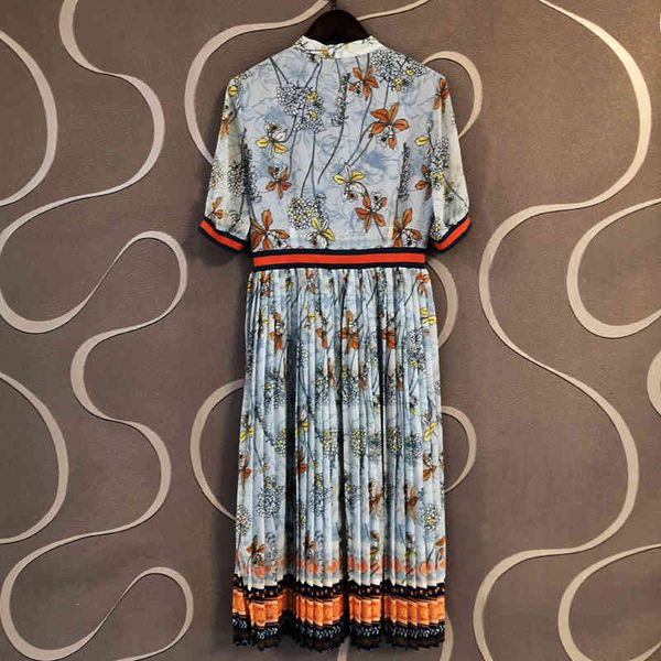 dress blue seqinyy casual chiffon summer spring fashion design feminine runway flowers printed knee lace plied, Black;gray
dress blue seqinyy casual chiffon summer spring fashion design feminine runway flowers printed knee lace plied, Black;gray