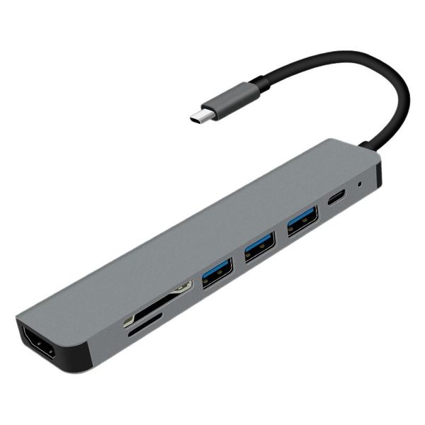 usb c docking station, seven-in-one multi-port adapter with type-c, pd, usb, tf card, sd and other interfaces stations
usb c docking station, seven-in-one multi-port adapter with type-c, pd, usb, tf card, sd and other interfaces stations