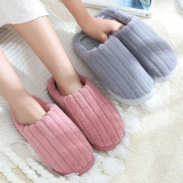slippers 2021 striped winter plush house women backless warm fur slides male indoor comfort shoes classic couple furry footwear, Black
slippers 2021 striped winter plush house women backless warm fur slides male indoor comfort shoes classic couple furry footwear, Black