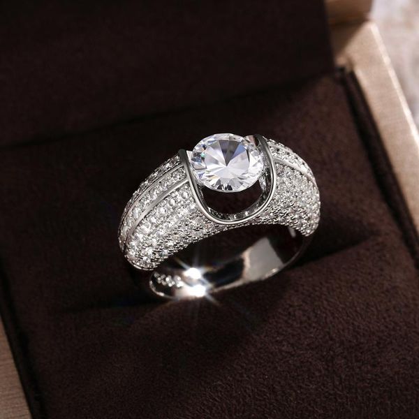wedding rings huitan luxury solitaire band ring women round cubic zirconia engagement party bridal brilliant classic jewelry, Slivery;golden
wedding rings huitan luxury solitaire band ring women round cubic zirconia engagement party bridal brilliant classic jewelry, Slivery;golden