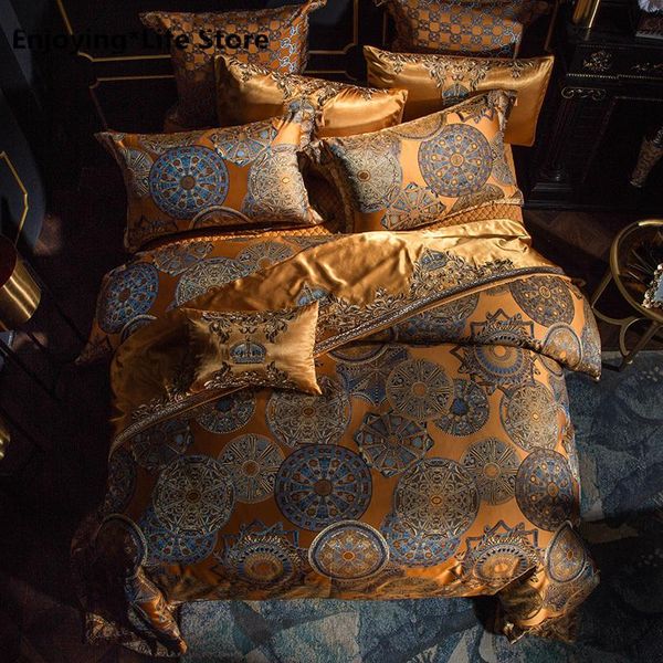 bedding sets luxury set king size golden silver satin bed doona duvet cover sheet juego de cama linge lit
bedding sets luxury set king size golden silver satin bed doona duvet cover sheet juego de cama linge lit