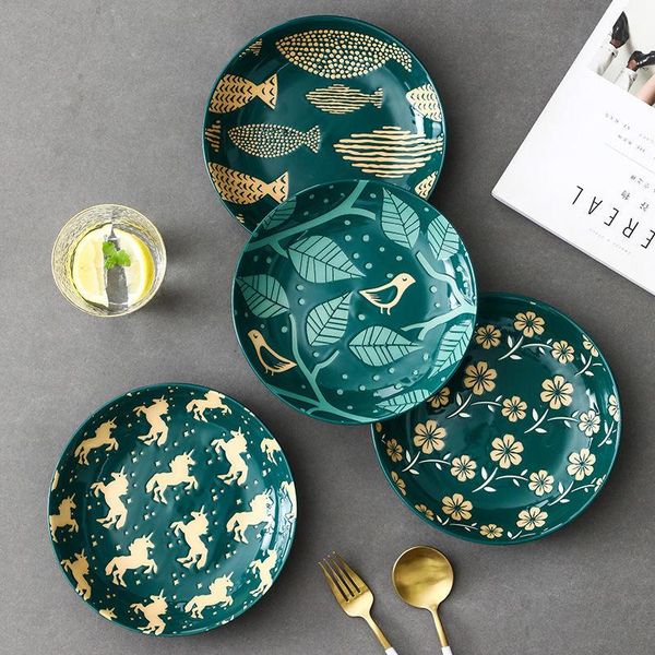 dishes & plates ceramic plate underglaze creative nordic fruit western round household tableware soup rice dish
dishes & plates ceramic plate underglaze creative nordic fruit western round household tableware soup rice dish