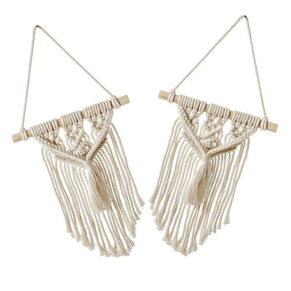 tapestries 2pcs home decor boho cotton rope bedroom wall hanging macrame tassel hand woven knitted tapestry
tapestries 2pcs home decor boho cotton rope bedroom wall hanging macrame tassel hand woven knitted tapestry