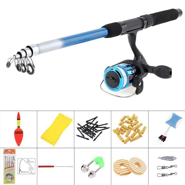 1.8m fishing rod reel line combo full kits spinning pole set carp lures float hook swivel etc tool boat rods
1.8m fishing rod reel line combo full kits spinning pole set carp lures float hook swivel etc tool boat rods