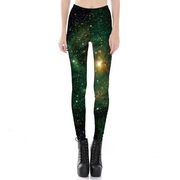 women's leggings women dark green galaxy print fitness workout cheerleader rooter pants hiphop party elastic fiber trousers, Black
women's leggings women dark green galaxy print fitness workout cheerleader rooter pants hiphop party elastic fiber trousers, Black