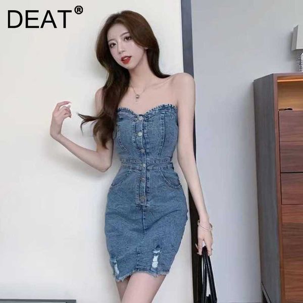 deat women strapless denim dress sleeveless arrivals lady backless temperament fashion spring summer 11d1723 210709, Black;gray
deat women strapless denim dress sleeveless arrivals lady backless temperament fashion spring summer 11d1723 210709, Black;gray