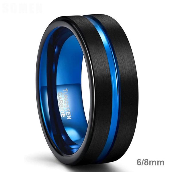 wedding rings 4mm 6mm 8mm tungsten for men women blue center groove matte finish band couple ring comfort fit, Slivery;golden
wedding rings 4mm 6mm 8mm tungsten for men women blue center groove matte finish band couple ring comfort fit, Slivery;golden