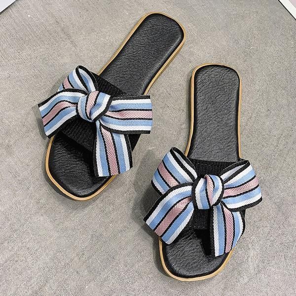 summer women's slippers fashion round head comfortable ladies bow candy color women beach flat, Black
summer women's slippers fashion round head comfortable ladies bow candy color women beach flat, Black