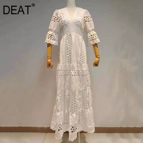 celebrity v-neck trumpet half sleeve soluble lace patchwork hollow out white dress women spring and summer gx1000 210421, Black;gray
celebrity v-neck trumpet half sleeve soluble lace patchwork hollow out white dress women spring and summer gx1000 210421, Black;gray