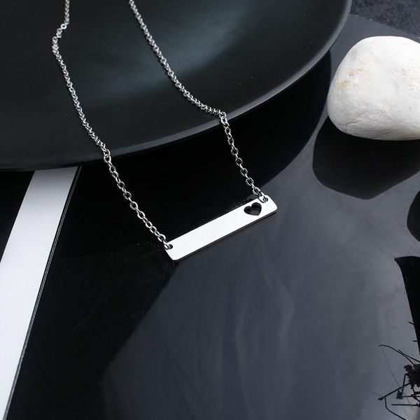 pendant necklaces hollow love square stainless steel necklace design sense european and american fashion jewelry gifts for men women, Silver
pendant necklaces hollow love square stainless steel necklace design sense european and american fashion jewelry gifts for men women, Silver