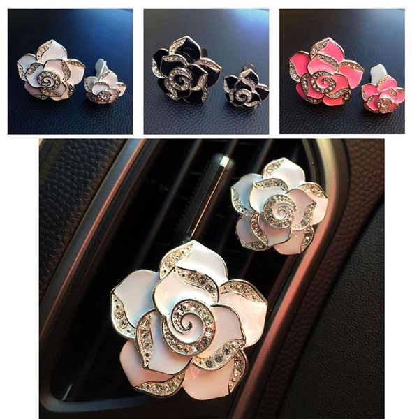 car air freshener 3 pairs diamond camellia conditioner outlet clip crystal flower perfume decoration lasting fragrance
car air freshener 3 pairs diamond camellia conditioner outlet clip crystal flower perfume decoration lasting fragrance