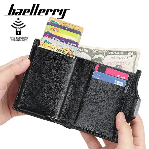baellerry men's bag automatic elastic wallet metal aluminum shell rfid card sleeve gift box, Red;black
baellerry men's bag automatic elastic wallet metal aluminum shell rfid card sleeve gift box, Red;black