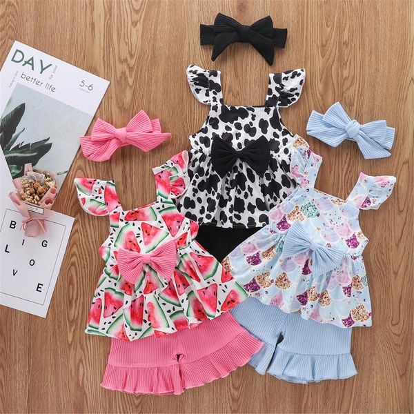 3pcs girls clothes fresh printing skirt sleeveless and solid color ribbed short pants headband 1-5y clothing sets, White
3pcs girls clothes fresh printing skirt sleeveless and solid color ribbed short pants headband 1-5y clothing sets, White