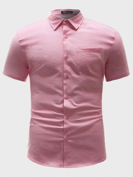 men patch pocket solid shirt q3ye#, White;black