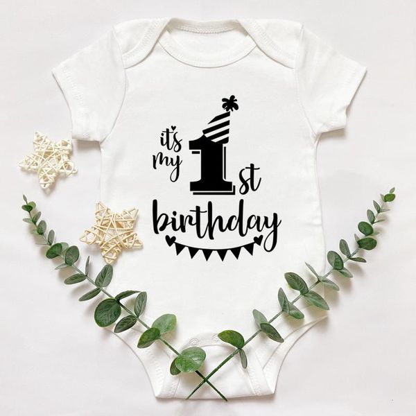 rompers it's my 1st birthday baby short-sleeved first party clothes 100% cotton boys girls outfits shower gift, Blue
rompers it's my 1st birthday baby short-sleeved first party clothes 100% cotton boys girls outfits shower gift, Blue