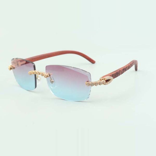 2022 bouquet diamond sunglasses 3524015 with natural tiger wooden sticks and cut lens 3.0 thickness, White;black
2022 bouquet diamond sunglasses 3524015 with natural tiger wooden sticks and cut lens 3.0 thickness, White;black