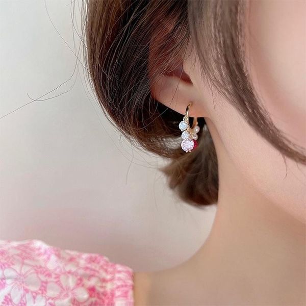 hoop & huggie colorful sparkling zircon pendant buckle circle earrings for women exquisite small gold plated metal jewelry, Golden;silver
hoop & huggie colorful sparkling zircon pendant buckle circle earrings for women exquisite small gold plated metal jewelry, Golden;silver