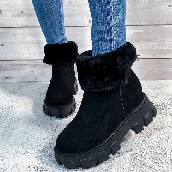 boots ladies flock ankle big size platform female slip on shoes woman casual footwear women warm plush snow women's flat, Black
boots ladies flock ankle big size platform female slip on shoes woman casual footwear women warm plush snow women's flat, Black