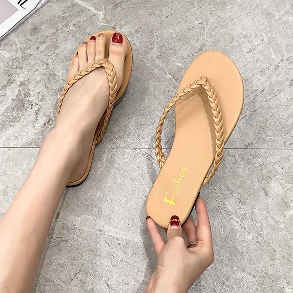 slippers tong femme summer weave comfortable flat bottom women flip flop fashion open toe beach shoes female sandals claquette, Black
slippers tong femme summer weave comfortable flat bottom women flip flop fashion open toe beach shoes female sandals claquette, Black