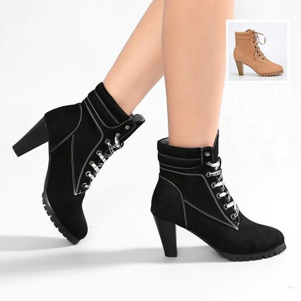 boots plus size 35-52 nice women ankle rain autumn fashion lace up shoes woman high heels office lady formal dress boot1, Black
boots plus size 35-52 nice women ankle rain autumn fashion lace up shoes woman high heels office lady formal dress boot1, Black
