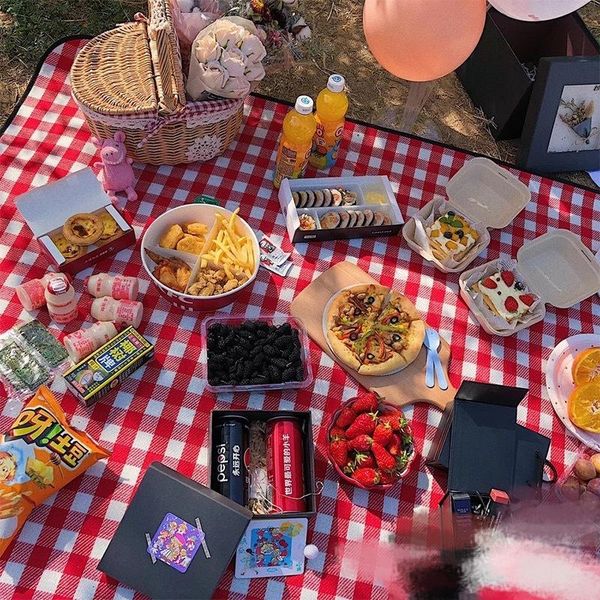 foldable camping mat waterproof picnic cloth moisture-proof mats thicken beach spring outing pad plaid blanket outdoor supplies pads
foldable camping mat waterproof picnic cloth moisture-proof mats thicken beach spring outing pad plaid blanket outdoor supplies pads