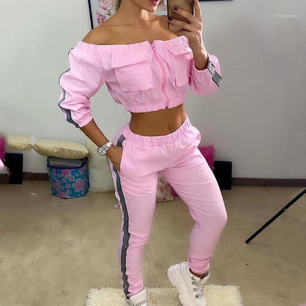 women's tracksuits cwfmzq off shoulder two piece set zipper pockets print splicing tracksuit women long sleeve and pants sweatpant, Gray
women's tracksuits cwfmzq off shoulder two piece set zipper pockets print splicing tracksuit women long sleeve and pants sweatpant, Gray