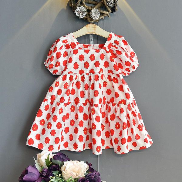 summer dress 2021 girl korean puff sleeve bright color daisy print wide a version kids dresses for girls girl's, Red;yellow
summer dress 2021 girl korean puff sleeve bright color daisy print wide a version kids dresses for girls girl's, Red;yellow