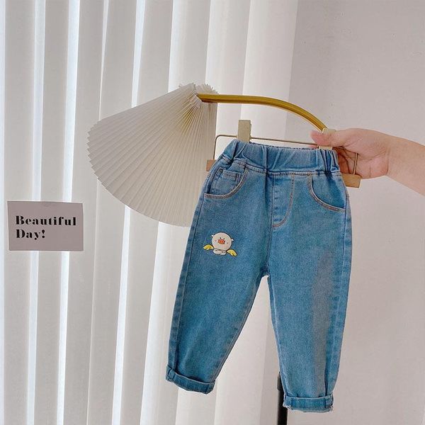 jeans autumn girls cartoon pig elastic waist denim pants children kids full length pencil trousers, Blue
jeans autumn girls cartoon pig elastic waist denim pants children kids full length pencil trousers, Blue