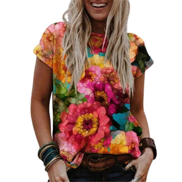 women's t-shirt 2021 summer t shirt women short sleeve o-neck floral print oversized casual ladies loose tee plus size 3xl 4xl 5xl, White
women's t-shirt 2021 summer t shirt women short sleeve o-neck floral print oversized casual ladies loose tee plus size 3xl 4xl 5xl, White