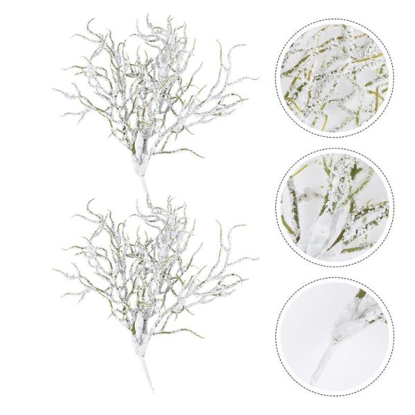 decorative flowers & wreaths 2 bouquets vivid simulation plant decor fake snow pine ornament
decorative flowers & wreaths 2 bouquets vivid simulation plant decor fake snow pine ornament