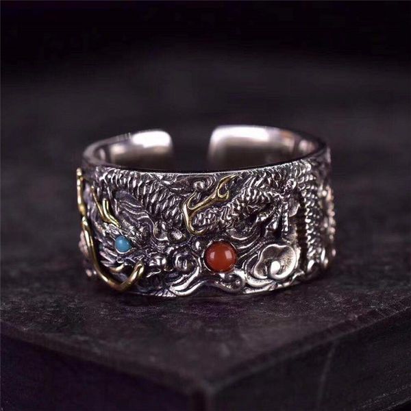 ring sterling silver s925 personalized handmade dragon , flying to protect the body, attract wealth and ward off evil men's
ring sterling silver s925 personalized handmade dragon , flying to protect the body, attract wealth and ward off evil men's