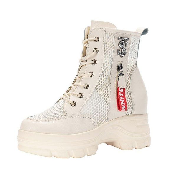 plus big size 40 shoes woman summer breathable platform boots lace-up 6cm thick sole women back zipper height increasing, Black
plus big size 40 shoes woman summer breathable platform boots lace-up 6cm thick sole women back zipper height increasing, Black