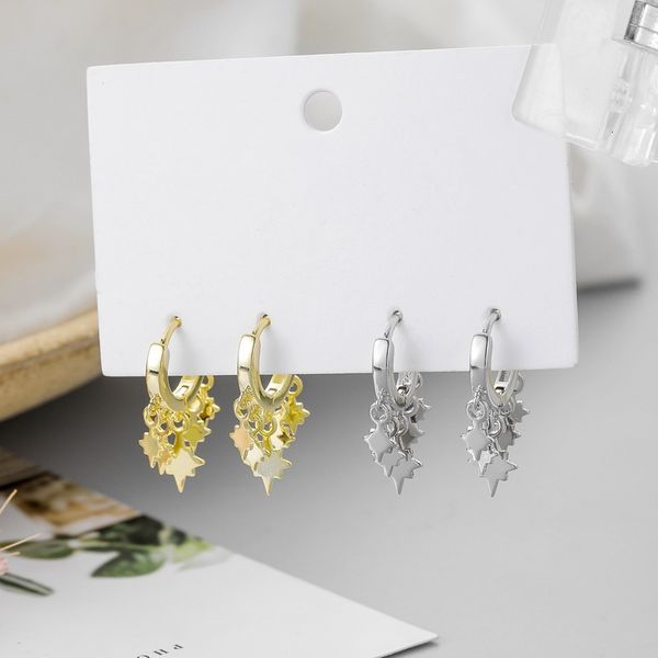 korean fresh short fashion earrings s925 simple lightning lady literary temperament, Silver 
korean fresh short fashion earrings s925 simple lightning lady literary temperament, Silver