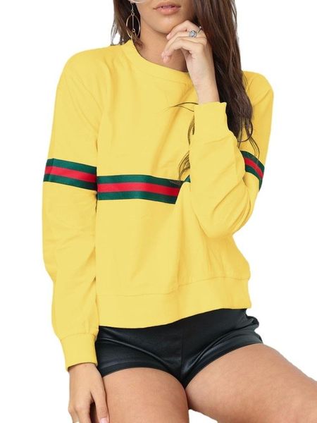 women's hoodies & sweatshirts webbing stitching crew neck pullover large t-shirt sweater, Black
women's hoodies & sweatshirts webbing stitching crew neck pullover large t-shirt sweater, Black