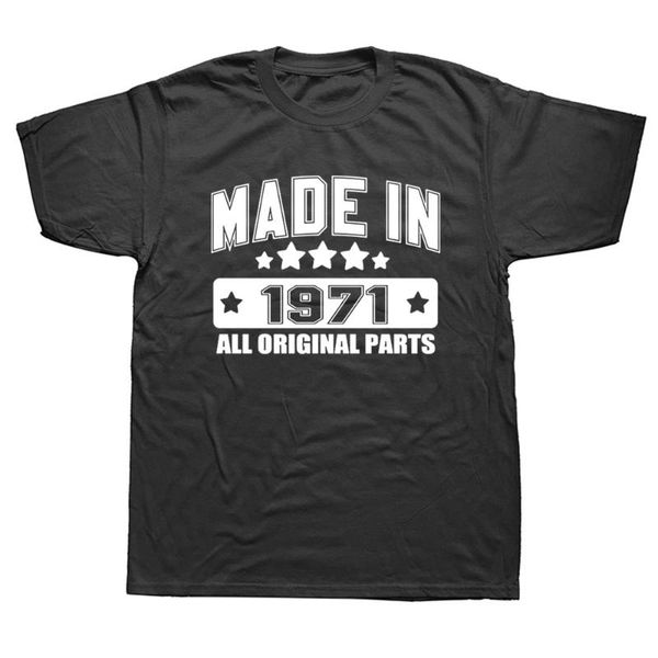made in 1971 all original parts birthday funny graphic fashion cotton short sleeve t shirts o-neck harajuku t-shirt men's t-shirts, White;black
made in 1971 all original parts birthday funny graphic fashion cotton short sleeve t shirts o-neck harajuku t-shirt men's t-shirts, White;black