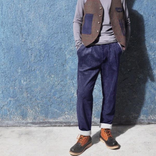 men's pants mens spring harajuku vintage corduroy japanese ankle-length cargo men button loose fit work casual pencil trousers, Black
men's pants mens spring harajuku vintage corduroy japanese ankle-length cargo men button loose fit work casual pencil trousers, Black