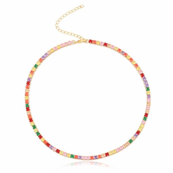 chokers + cz fashion short sparking rainbow crystal tennis chain chocker necklace for women collar jewellery bijoux femme, Golden;silver
chokers + cz fashion short sparking rainbow crystal tennis chain chocker necklace for women collar jewellery bijoux femme, Golden;silver