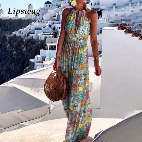 retro pattern print halter maxi party dress backless hollow out boho long dress summer elegant sleeveless women beach dresshigh quality, Black;gray
retro pattern print halter maxi party dress backless hollow out boho long dress summer elegant sleeveless women beach dresshigh quality, Black;gray