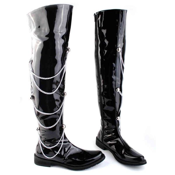boots botas masculinas pretas para motocicleta, calçados punk longo com corrente enfeite laser e lazer, moda masculina, tamanhos 38-44 erfc, Black
boots botas masculinas pretas para motocicleta, calçados punk longo com corrente enfeite laser e lazer, moda masculina, tamanhos 38-44 erfc, Black