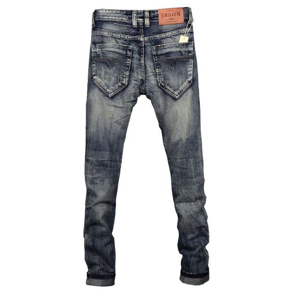 men's jeans men pants trousers mens slim fit for homme streetwear clothing casual elastic, Blue
men's jeans men pants trousers mens slim fit for homme streetwear clothing casual elastic, Blue