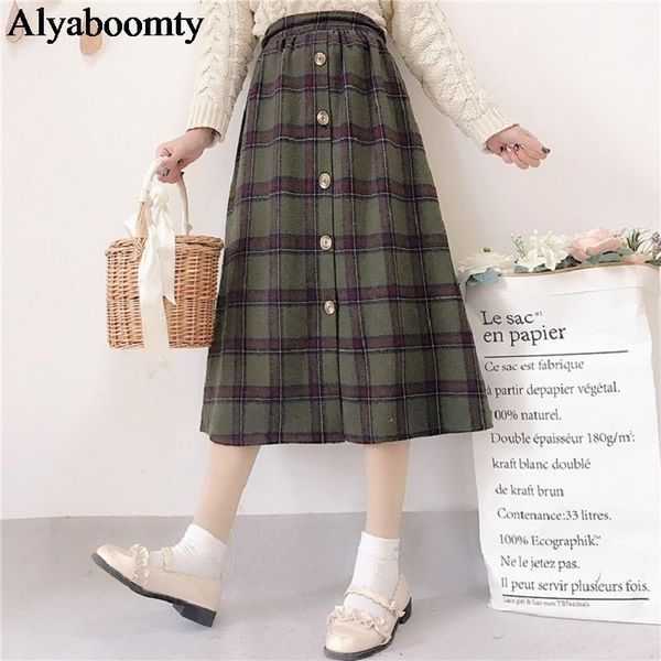 skirts japanese preppy style autumn winter women skirt high waist vintage plaid buttons jupe femme elegant cute kawaii woolen, Black
skirts japanese preppy style autumn winter women skirt high waist vintage plaid buttons jupe femme elegant cute kawaii woolen, Black