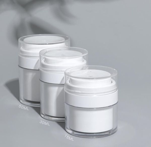 15 30g white simple airless cosmetic bottle 50g acrylic vacuum cream jar cosmetics pump lotion container sn4311
15 30g white simple airless cosmetic bottle 50g acrylic vacuum cream jar cosmetics pump lotion container sn4311