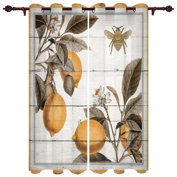 lemon bee retro leaves window curtains for living room kitchen bedroom drapes kids home decor curtain &
lemon bee retro leaves window curtains for living room kitchen bedroom drapes kids home decor curtain &